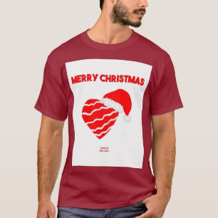 Weihnachts Weihnachtsmann Männer Maroon Basic T Sh T-Shirt
