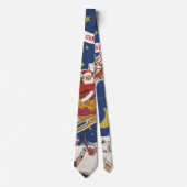 Weihnachts-Weihnachtsmann mit Rentier Krawatte (Vorderseite)