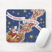 Weihnachts-Weihnachtsmann mit Rentier Mousepad (Mit Mouse)