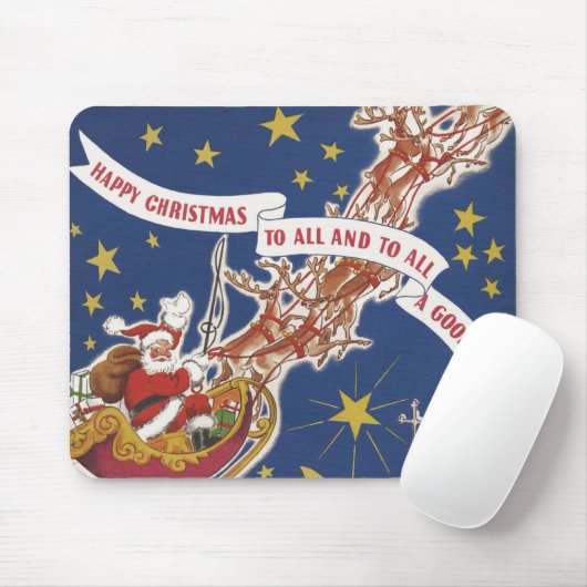 Weihnachts-Weihnachtsmann mit Rentier Mousepad (Mit Mouse)