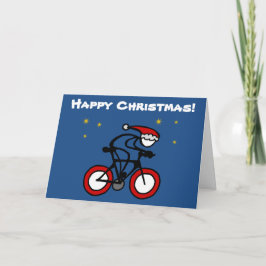 Weihnachts-Weihnachtsmann mit Sport individuell ge Feiertagskarte