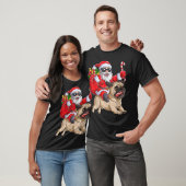 Weihnachts-Weihnachtsmann Mops Weihnachtsjunge Mäd T-Shirt (Unisex)