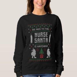 Weihnachts-Weihnachtsmann-Nurse-Sweatshirt Sweatshirt