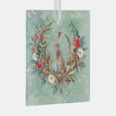 Weihnachts-Weihnachtsmann Ornament Aus Glas (Vorderseite Rechts)