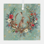 Weihnachts-Weihnachtsmann Ornament Aus Glas (Rückseite)