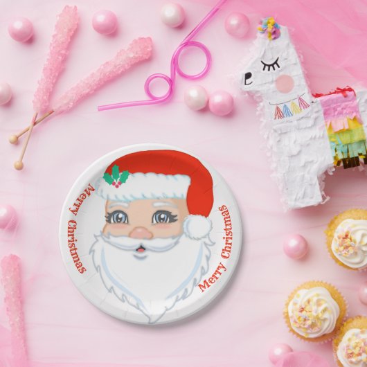 Weihnachts-Weihnachtsmann-Papierplatte Pappteller (Party)
