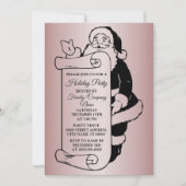 Weihnachts-Weihnachtsmann-Party Einladung (Vorderseite)