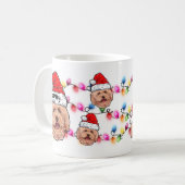Weihnachts Weihnachtsmann Poodle Haustier Hunde Ra Kaffeetasse (Vorderseite Links)