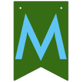 Weihnachts-Weihnachtsmann-Reindeer-Grün-Banner Wimpelkette (Erste Fahne)