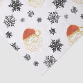 Weihnachts-Weihnachtsmann-Schnee-Illustration Seidenpapier (Detail)