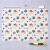 Weihnachts-Weihnachtsmann-Schnee-Illustration Seidenpapier (Handwerk)