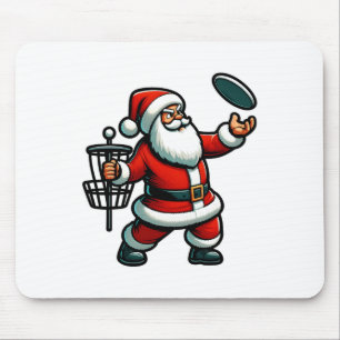 Weihnachts-Weihnachtsmann Spielen Disc Golf Pajama Mousepad