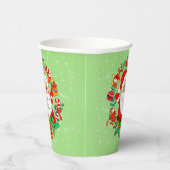 Weihnachts Weihnachtsmann Strumpf Cane Present Hol Pappbecher (Rechts)