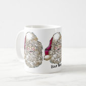 Weihnachts-Weihnachtsmann-Tasse Kaffeetasse (Vorderseite Links)
