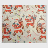 Weihnachts-Weihnachtsmann Toys Rentier präsentiert Geschenkpapier (Flach)