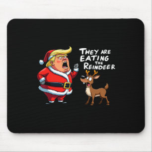 Weihnachts-Weihnachtsmann Trump Sie essen die Rück Mousepad