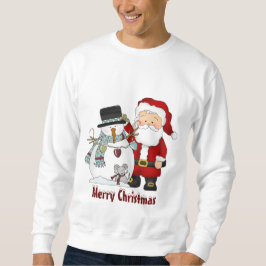 Weihnachts-Weihnachtsmann und Snowman-Sweatshirt Sweatshirt