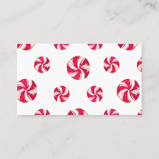 Weihnachts-Weihnachtsmann-Windschutzkarte Visitenkarte (Rückseite)