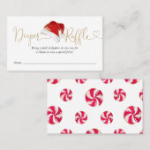 Weihnachts-Weihnachtsmann-Windschutzkarte Visitenkarte (Vorne/Hinten)