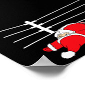 Weihnachts-Weihnachtsmann-Wrestling Xmas Poster (Ecke)