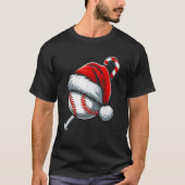 Weihnachts-Weihnachtsmannmütze Baseball Matching F T-Shirt (Vorderseite)