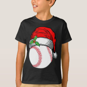 Weihnachts-Weihnachtsmannmütze Baseball Sport Funn T-Shirt