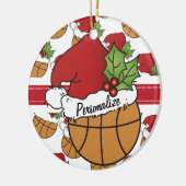 Weihnachts-Weihnachtsmannmütze Basketball | DIY Na Keramikornament (Links)