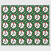 Weihnachts-Weihnachtsmannmütze Beagle (Tri-Farbe 3 Geschenkpapier (Flach)