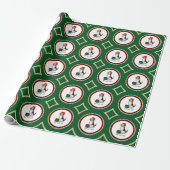 Weihnachts-Weihnachtsmannmütze Beagle (Tri-Farbe 3 Geschenkpapier (Ungerollt)