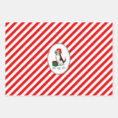 Weihnachts-Weihnachtsmannmütze Beagle (Tri-Farbe 3 Geschenkpapier Set (Vorderseite 2)