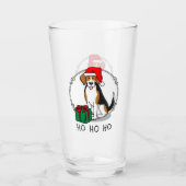 Weihnachts-Weihnachtsmannmütze Beagle (Tri-Farbe 3 Glas (Vorderseite)