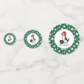 Weihnachts-Weihnachtsmannmütze Beagle (Tri-Farbe 3 Konfetti (Vorderseiten)