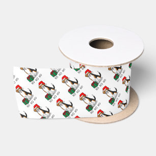 Weihnachts-Weihnachtsmannmütze Beagle (Tri-Farbe 3 Satinband