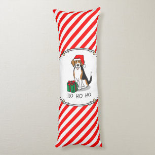 Weihnachts-Weihnachtsmannmütze Beagle (Tri-Farbe 3 Seitenschläferkissen
