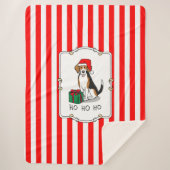 Weihnachts-Weihnachtsmannmütze Beagle (Tri-Farbe 3 Sherpadecke (Vorderseite)