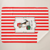 Weihnachts-Weihnachtsmannmütze Beagle (Tri-Farbe 3 Sherpadecke (Vorderseite (Horizontal))
