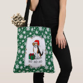 Weihnachts-Weihnachtsmannmütze Beagle (Tri-Farbe 3 Tasche (Von Nahem)
