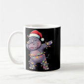Weihnachts-Weihnachtsmannmütze Dabbing Angesagten  Kaffeetasse (Links)
