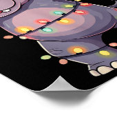 Weihnachts-Weihnachtsmannmütze Dabbing Angesagten Poster (Ecke)