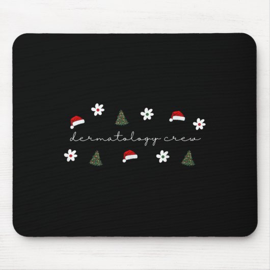 Weihnachts-Weihnachtsmannmütze Dermatology Crew Nu Mousepad (Vorne)