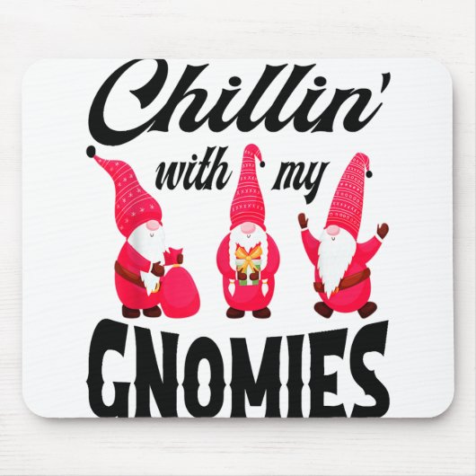 Weihnachts-Weihnachtsmannmütze erwacht Chillin mit Mousepad (Vorne)