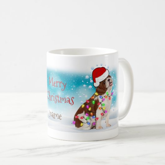 Weihnachts-Weihnachtsmannmütze Frohe Weihnachtssch Kaffeetasse (VorderseiteRechts)