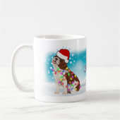 Weihnachts-Weihnachtsmannmütze Frohe Weihnachtssch Kaffeetasse (Links)