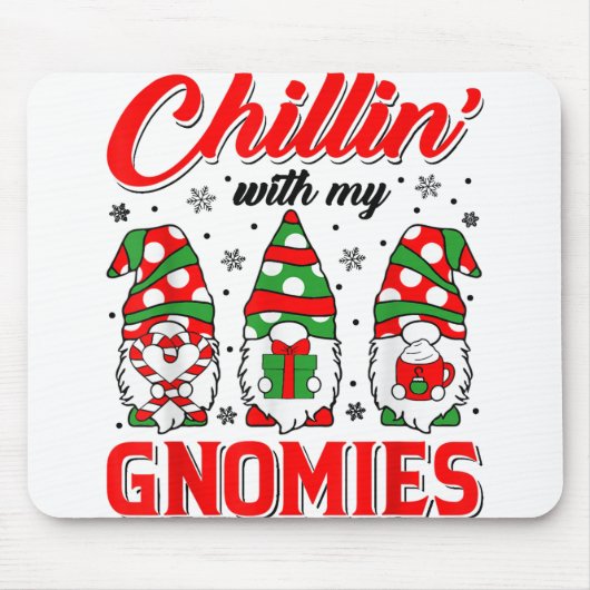 Weihnachts-Weihnachtsmannmütze-Genom für Kinder mi Mousepad (Vorne)