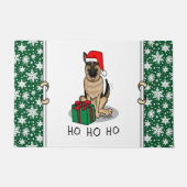 Weihnachts-Weihnachtsmannmütze German Shepherd Dog Fußmatte (Vorderseite)