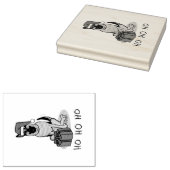 Weihnachts-Weihnachtsmannmütze German Shepherd Dog Gummistempel (Stempel)