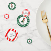 Weihnachts-Weihnachtsmannmütze German Shepherd Dog Konfetti (Gruppe)