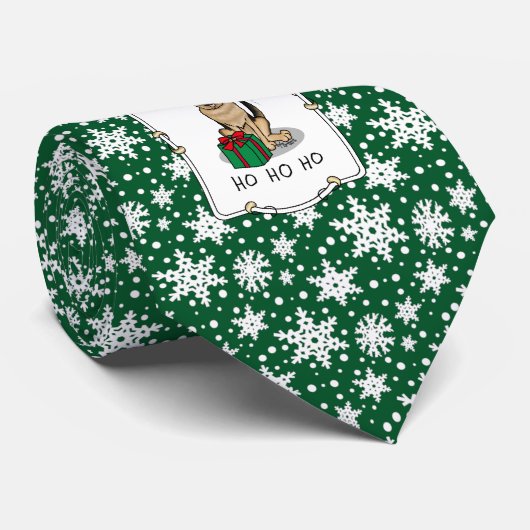 Weihnachts-Weihnachtsmannmütze German Shepherd Dog Krawatte (Gerollt)