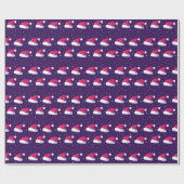 Weihnachts-Weihnachtsmannmütze Geschenkpapier (Flach)