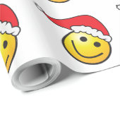 Weihnachts-Weihnachtsmannmütze, glückliches Gesche Geschenkpapier (Rolleneckpunkt)
